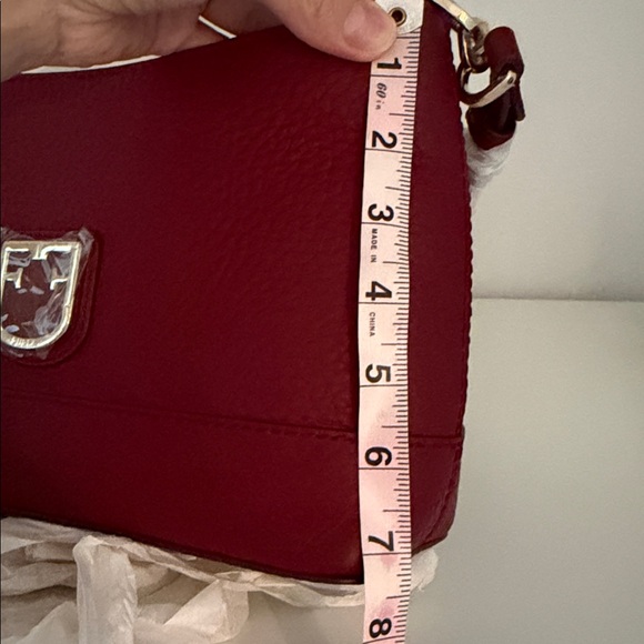 Furla Harper M leather shoulder bag Nirvana double handle Ciliegia - Picture 8 of 17